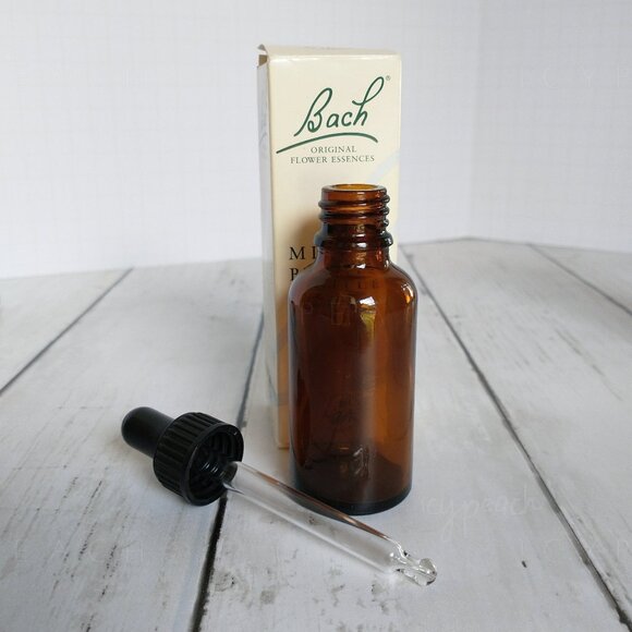 Bach Flower Essences Mixing Bottle 30ml Empty Amber Glass with Dropper Top New - Picture 2 of 8